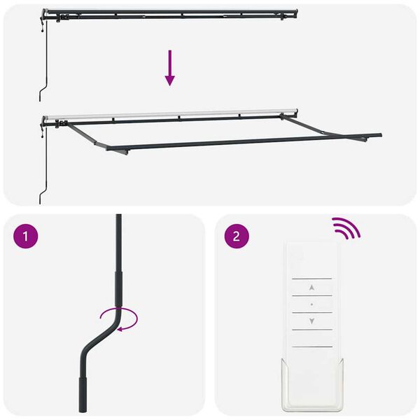 vidaXL Σκηνίτσα Αναδιπλούμενη Ανθρακί 400 x 200 cm ύφασμα