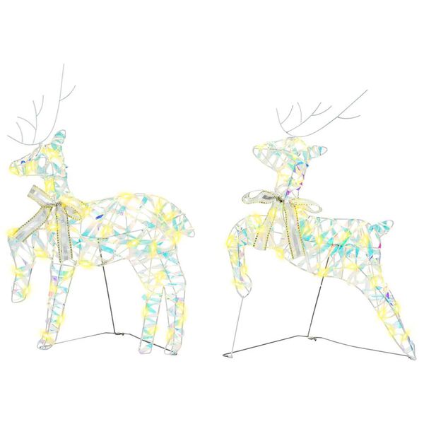 vidaXL LED Ρούντερ με 40 LED 2 pcs Θερμό λευκό PET