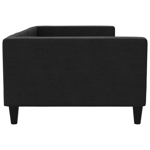 vidaXL Καναπές Κρεβάτι Μαύρος 100 x 200 εκ. Υφασμάτινος