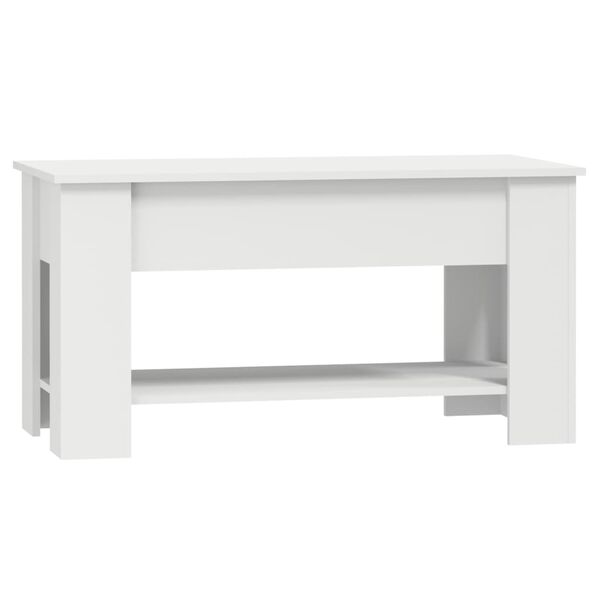 vidaXL Τραπεζάκι Σαλονιού Λευκό 101 x 49 x 52 εκ. Επεξεργασμένο Ξύλο