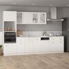 vidaXL Πλαίσιο Πλυντηρίου Πιάτων "Lyon" Λευκό 45x3x67 εκ. από Τεχνητό Ξύλο