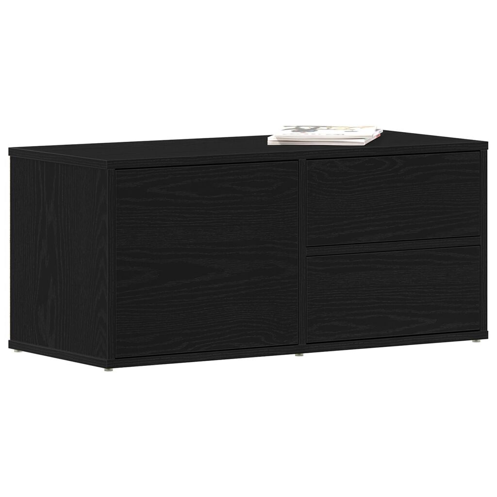 vidaXL Κονσόλα Τηλεόρασης από δρυς 80x34x35,5 εκ Επεξεργασμένο ξύλο