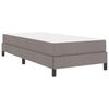 vidaXL Κρεβάτι με ελατήρια με στρώμα Taupe 90 x 190 cm ύφασμα