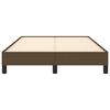 vidaXL Πλαίσιο Κρεβατιού χωρίς στρώμα Σκούρο Καφέ 120x190εκ Υφασμάτινο