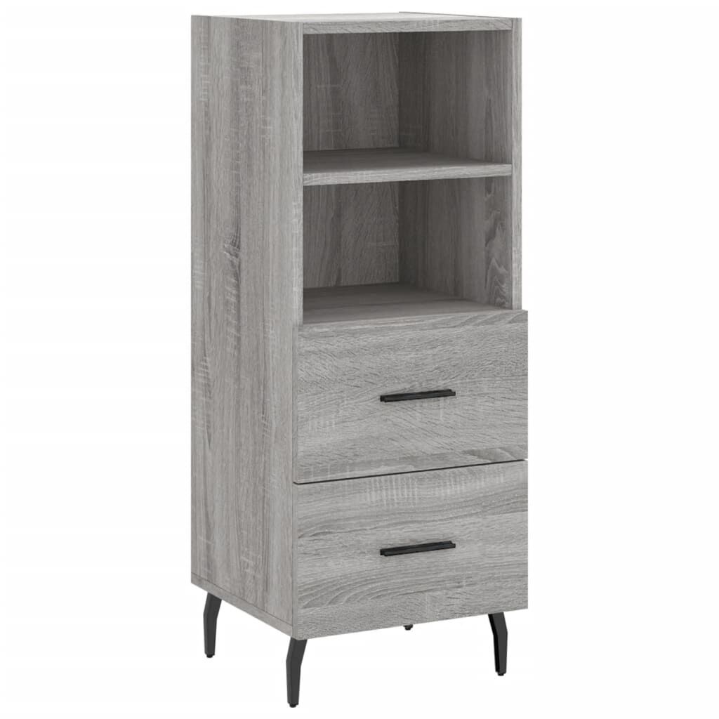 vidaXL Ντουλάπι Γκρι Sonoma 34,5x34x90 εκ. από Επεξεργασμένο Ξύλο