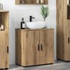 vidaXL Ντουλάπι Μπάνιου με ράφι με πόρτα artisan δρυς 61 x 35 x 64 εκ.
