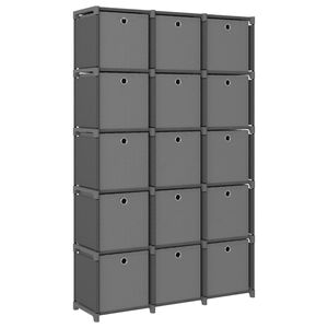 vidaXL &Rho;&alpha;&phi;&iota;έ&rho;&alpha; &mu;&epsilon; 15 &Kappa;ύ&beta;&omicron;&upsilon;&sigmaf; & &Kappa;&omicron;&upsilon;&tau;&iota;ά &Gamma;&kappa;&rho;&iota; 103x30x175,5 &epsilon;&kappa;. &Upsilon;&phi;&alpha;&sigma;&mu;ά&tau;&iota;&nu;&eta;