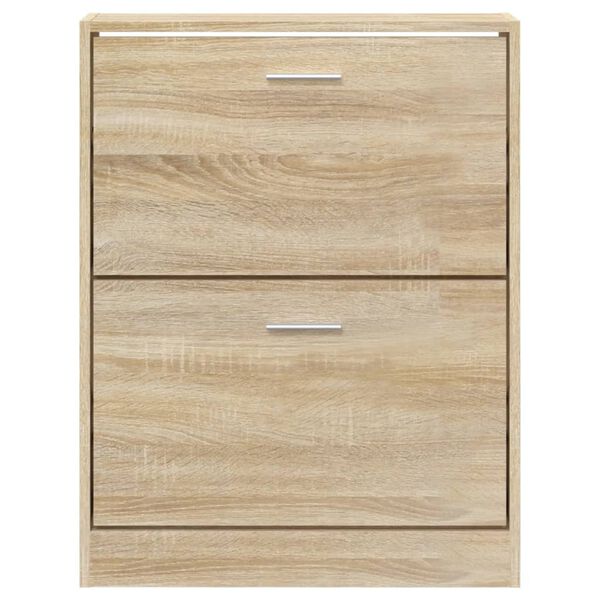 vidaXL Παπουτσοθήκη Χρώμα Δρυός 59x17x81 εκ. από Επεξεργασμένο Ξύλο