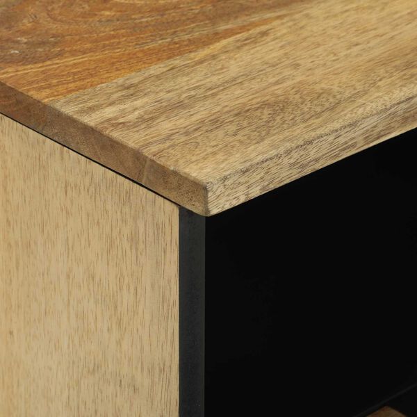 vidaXL Ντουλάπι TV με συρτάρι Καφέ 70 x 33 x 46 εκ Μασίφ ξύλο μάνγκο