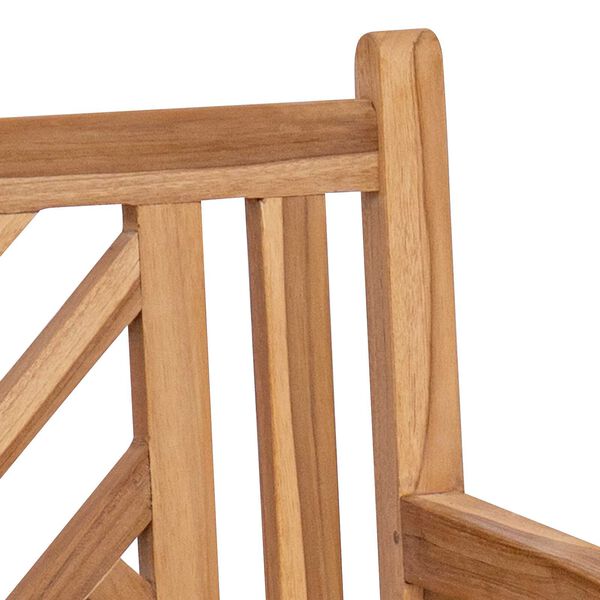 vidaXL Παγκάκι κήπου Καφέ 228 x 60 x 90 εκ Μασίφ ξύλο teak