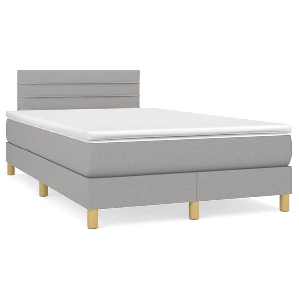 vidaXL &Kappa;&rho;&epsilon;&beta;ά&tau;&iota; Boxspring &mu;&epsilon; &Sigma;&tau;&rho;ώ&mu;&alpha; & LED &Alpha;&nu;.&Gamma;&kappa;&rho;&iota; 120x190&epsilon;&kappa;. &Upsilon;&phi;&alpha;&sigma;&mu;ά&tau;&iota;&nu;&omicron;