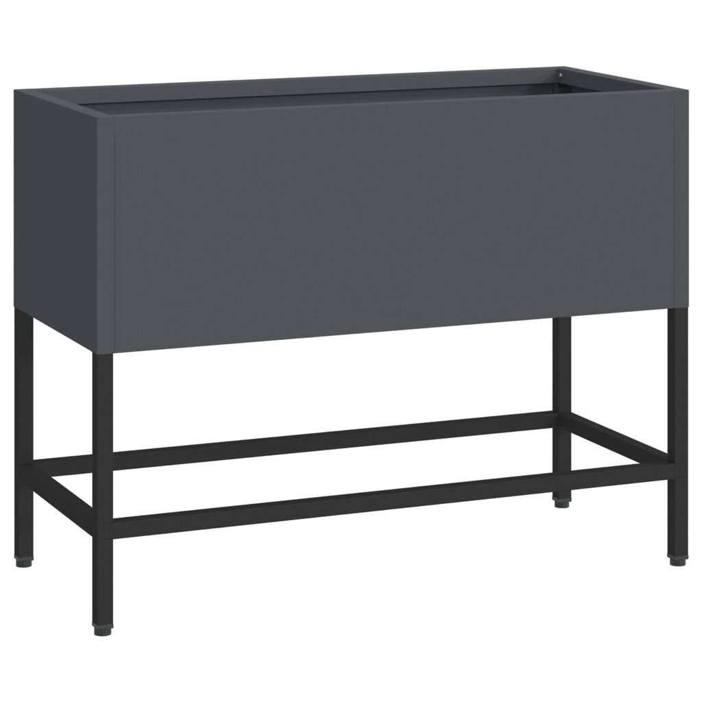 vidaXL Υψωμένος Κήπος 60x26x45 εκ. Ανθρακί Μεταλλικός