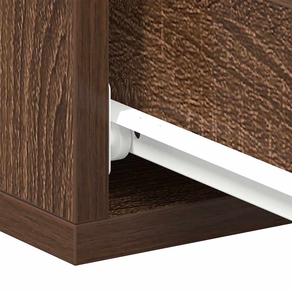 vidaXL Κομοδίνα Κρεμαστά 2 τεμ. Καφέ Δρυς 40x30x15 εκ. Επεξεργ. Ξύλο
