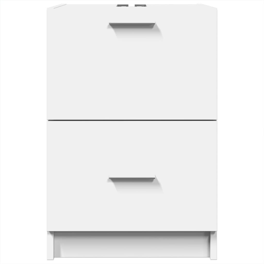 vidaXL Ντουλάπι Νιπτήρα Λευκό 40x37x59 εκ. Επεξεργασμένο Ξύλο