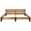 vidaXL Πλαίσιο Κρεβατιού 180 x 200 εκ. Μασίφ Ξύλο Ακακίας Βουρτσισμένο