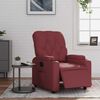 vidaXL Πολυθρόνα Ανακλινόμενη Ηλεκτρική Μπορντό Συνθετικό Δέρμα