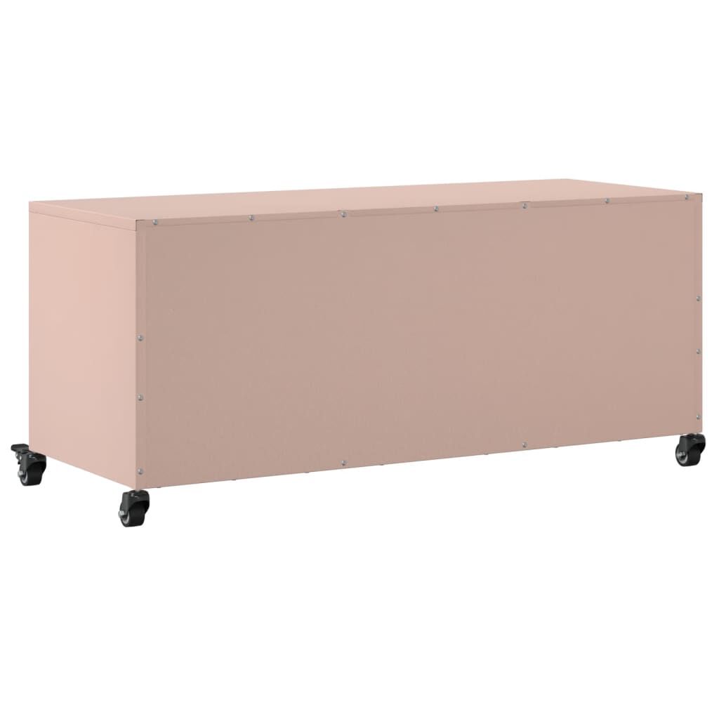 vidaXL Έπιπλο Τηλεόρασης Ροζ 100,5x39x43,5 εκ. Ατσάλι