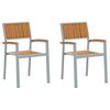 vidaXL &Sigma;&tau;&omicron;&iota;&beta;&alpha;&zeta;ό&mu;&epsilon;&nu;&eta; &Kappa;&alpha;&rho;έ&kappa;&lambda;&alpha; 2 pcs &Kappa;&alpha;&phi;έ 56 x 57 x 87 &epsilon;&kappa;