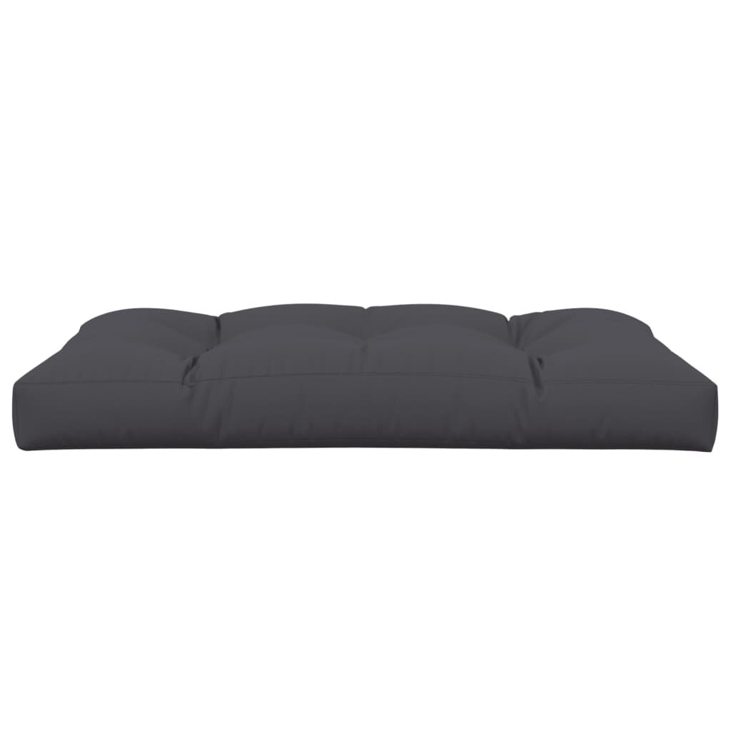 vidaXL Μαξιλάρι Παλέτας Ανθρακί 120 x 80 x 12 εκ. Υφασμάτινο