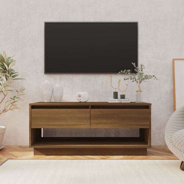 vidaXL Έπιπλο Τηλεόρασης Καπνιστή Δρυς 102x41x44εκ. Επεξεργασμένο Ξύλο