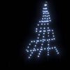 vidaXL LED Χριστουγεννιάτικο Δέντρο Ψυχρό λευκό 182 εκ Μέταλλο