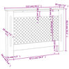 vidaXL Κάλυμμα Καλοριφέρ Ανθρακί 112 x 19 x 81,5 εκ. από MDF
