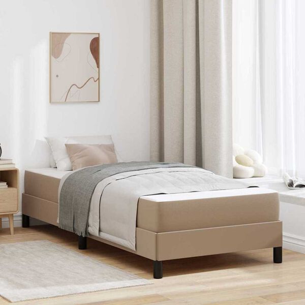 vidaXL Κρεβάτι Άλλο Καπουτσίνο 80 x 200 cm Τεχνητό δέρμα