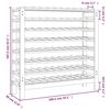 vidaXL Ραφιέρα Κρασιών 109,5x30x107,5 εκ. από Μασίφ Ξύλο Πεύκου
