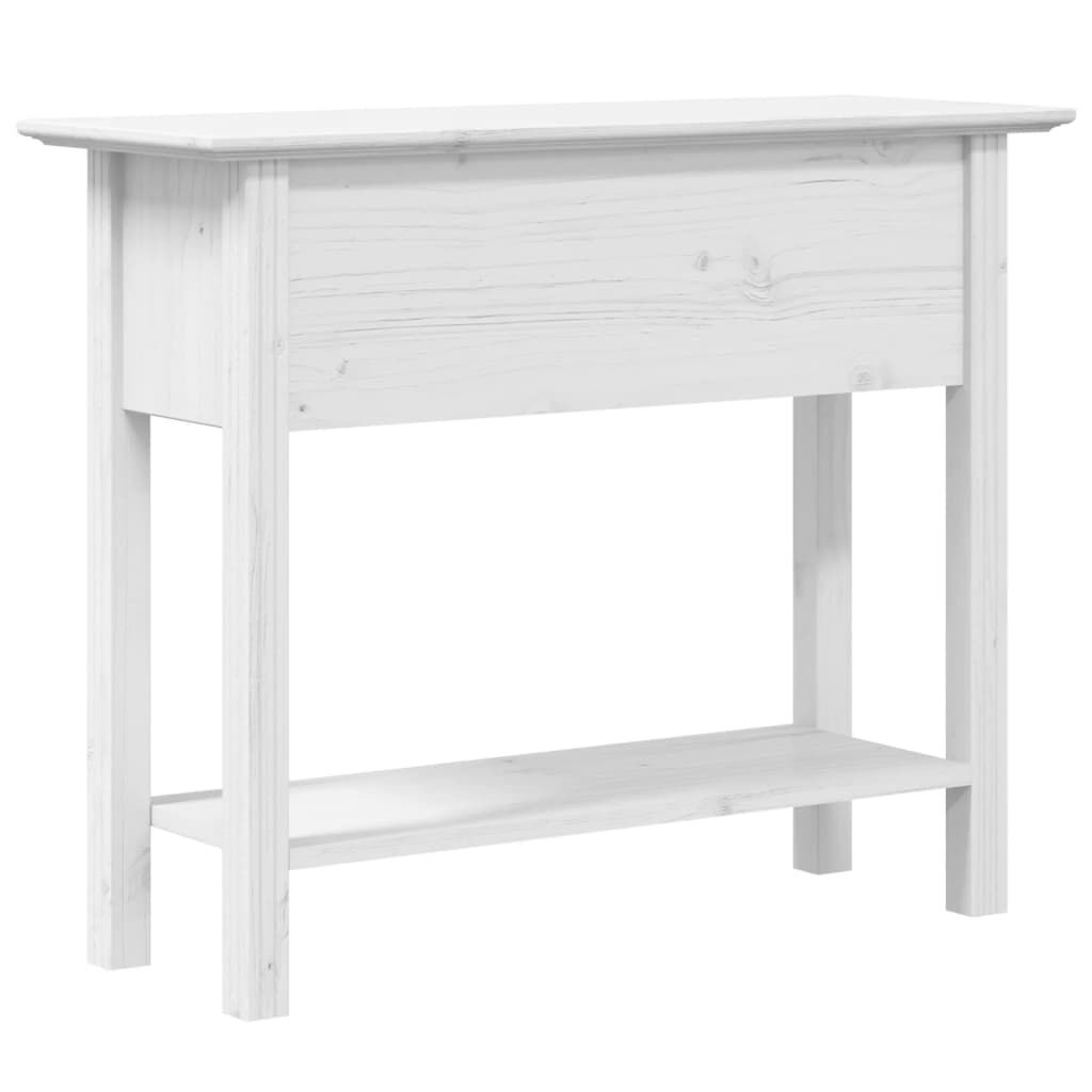 vidaXL Τραπέζι Κονσόλα BODO Λευκό 91x35x74 εκ. Μασίφ Ξύλο Πεύκου