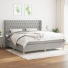 vidaXL &Kappa;&rho;&epsilon;&beta;ά&tau;&iota; Boxspring &mu;&epsilon; &Sigma;&tau;&rho;ώ&mu;&alpha; &Alpha;&nu;&omicron;&iota;&chi;&tau;ό &Gamma;&kappa;&rho;&iota; 200x200 &epsilon;&kappa;. &Upsilon;&phi;&alpha;&sigma;&mu;ά&tau;&iota;&nu;&omicron;