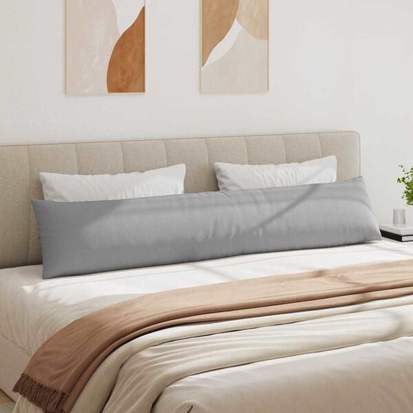 vidaXL Μαξιλάρι Καναπέ 2 pcs Γκρι 200 x 40 εκ. ύφασμα