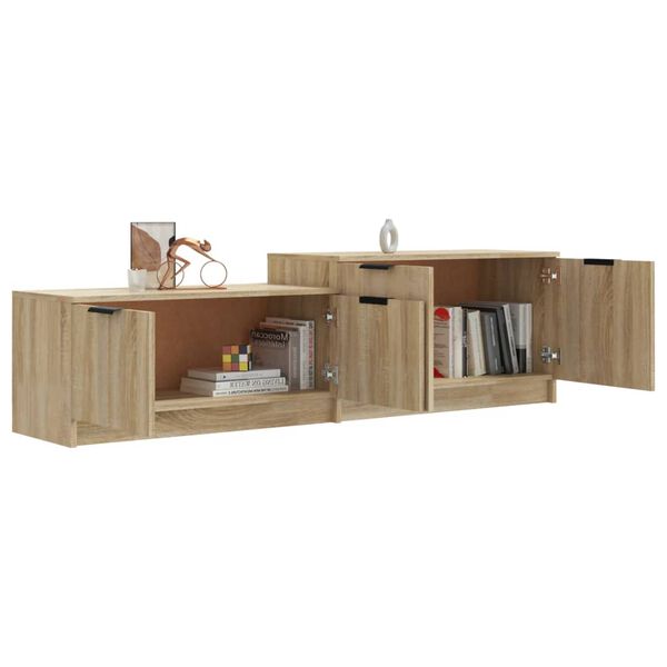 vidaXL Έπιπλο Τηλεόρασης Sonoma Δρυς 158,5x36x45 εκ. Επεξεργ. Ξύλο