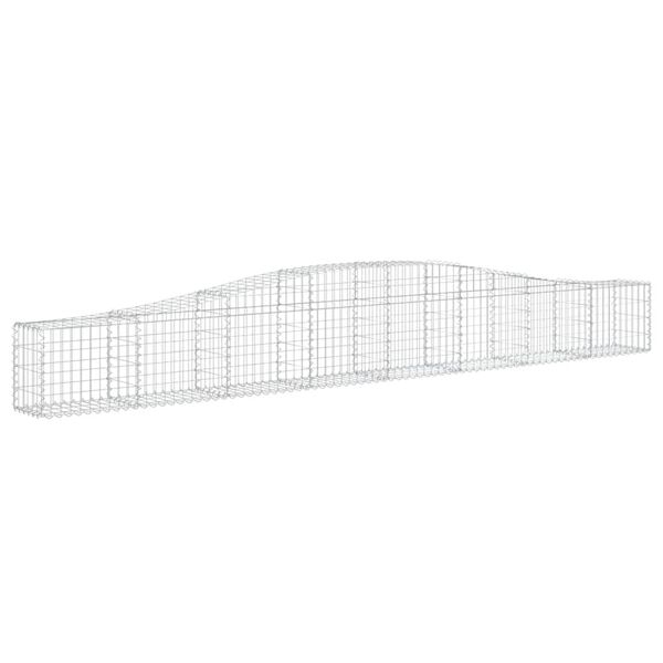 vidaXL Συρματοκιβώτια Τοξωτά 7 τεμ. 400x30x40/60 εκ. Γαλβαν. Ατσάλι