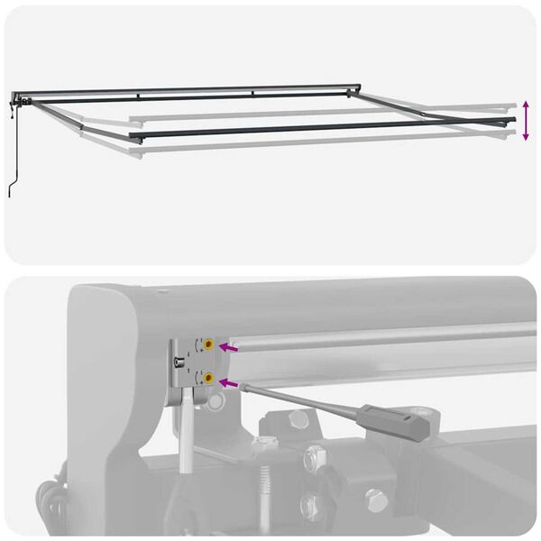 vidaXL Σκηνίτσα Αναδιπλούμενη Μπλε και άσπρο 450x300 εκ. ύφασμα
