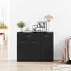 vidaXL Μπουφές Μαύρος 88 x 30 x 70 εκ. από Επεξ. Ξύλο