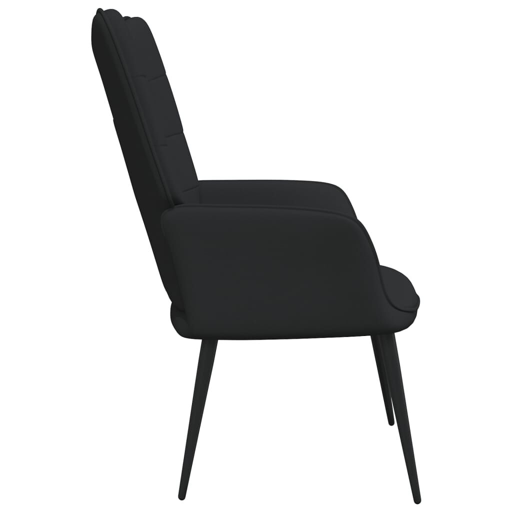 vidaXL Πολυθρόνα Relax Μαύρη Υφασμάτινη