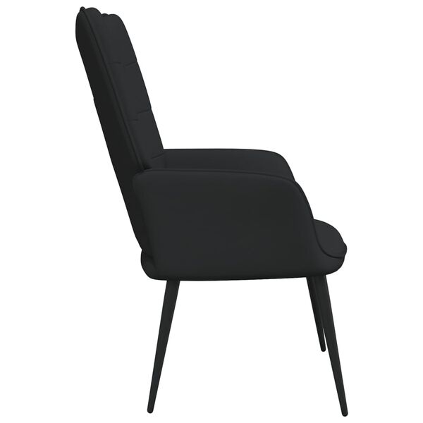 vidaXL Πολυθρόνα Relax Μαύρη Υφασμάτινη