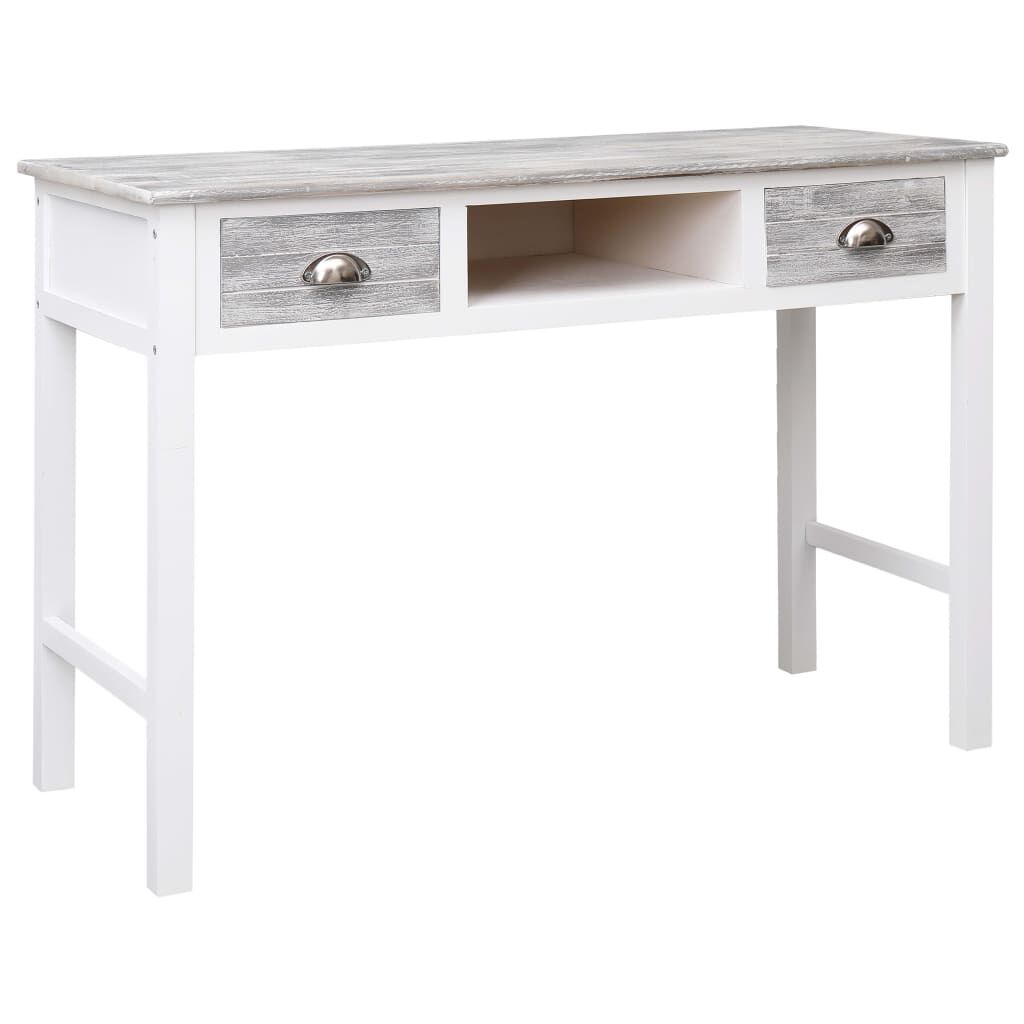 vidaXL Γραφείο Γκρι 110 x 45 x 76 εκ. Ξύλινο