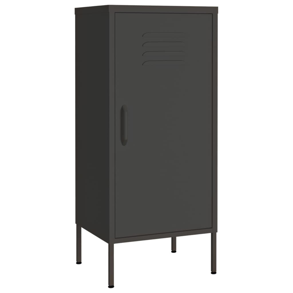 vidaXL Ντουλάπι Αποθήκευσης Ανθρακί 42,5x35x101,5 εκ. από Ατσάλι