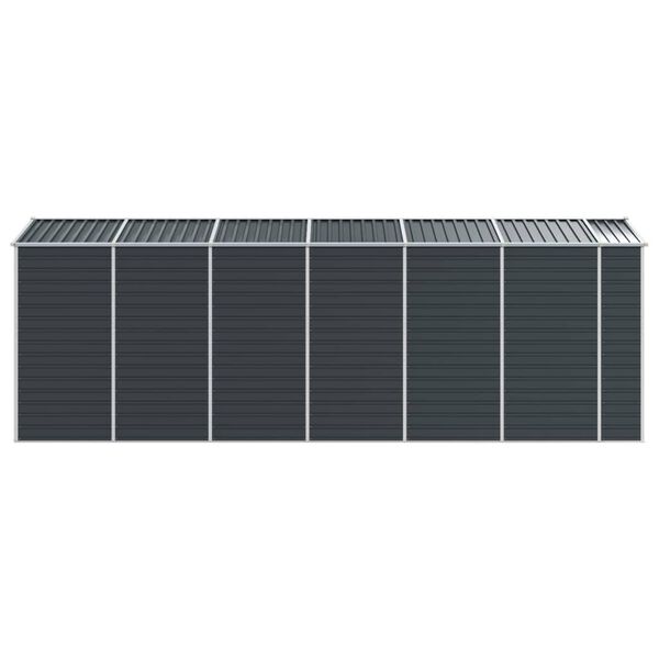 vidaXL Αποθήκη Κήπου Ανθρακί 191x555x198 εκ. Γαλβανισμένο Ατσάλι