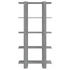 vidaXL Βιβλιοθήκη/Διαχωρ. Χώρου Γκρι Sonoma 80x30x160 εκ. Επεξ. Ξύλο