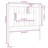 vidaXL Κεφαλάρι Λευκό 96 x 4 x 100 εκ. από Μασίφ Ξύλο Πεύκου