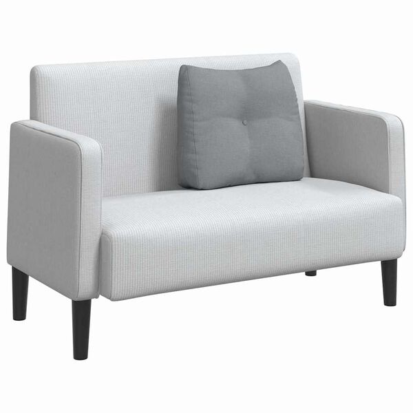 vidaXL Μαξιλάρι Πλάτης Ανοιχτό γκρι 60 x 24 x 50 εκ ύφασμα