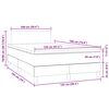 vidaXL &Kappa;&rho;&epsilon;&beta;ά&tau;&iota; Boxspring &mu;&epsilon; &Sigma;&tau;&rho;ώ&mu;&alpha; & LED &Alpha;&nu;.&Gamma;&kappa;&rho;&iota; 120x190&epsilon;&kappa;. &Beta;&epsilon;&lambda;&omicron;ύ&delta;&iota;&nu;&omicron;