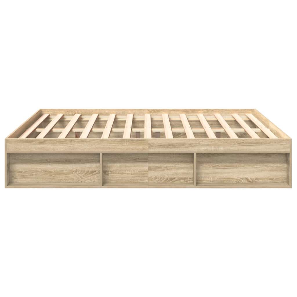 vidaXL Πλαίσιο Κρεβατιού Sonoma Δρυς 200x200 εκ.