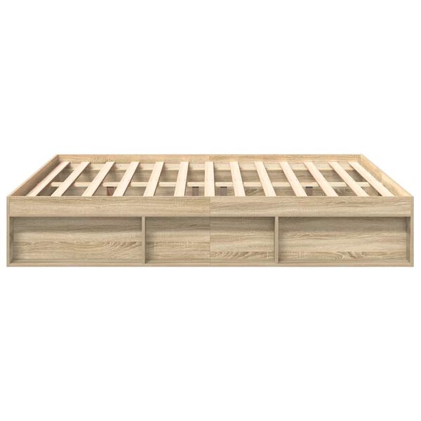 vidaXL Πλαίσιο Κρεβατιού Sonoma Δρυς 200x200 εκ.