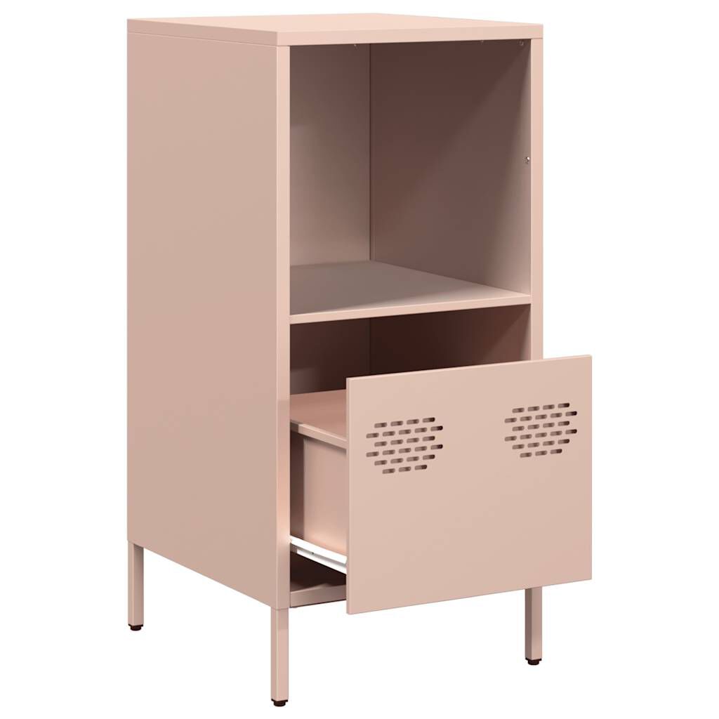 vidaXL Ντουλάπι Ροζ 35x39x73,5 εκ. από Χάλυβα Ψυχρής Έλασης