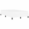 vidaXL Κρεβάτι με στρώμα Καθαρό Λευκό 120 x 190 cm Τεχνητό δέρμα