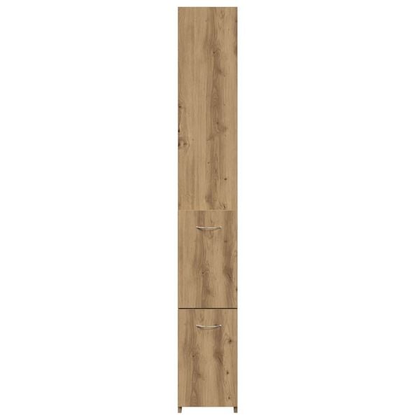 vidaXL Ντουλάπι μπάνιου Δρυς τεχνίτης 25x25x170 cm Κατασκευασμένο ξύλο