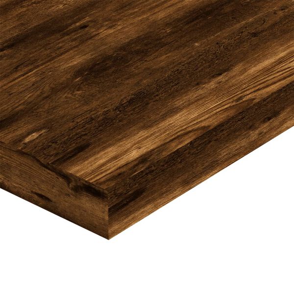 vidaXL Ράφια Τοίχου 4 τεμ. Καπνιστή Δρυς 60x10x1,5 εκ. Επεξεργ. Ξύλο